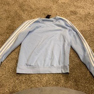 Small Light Blue Adidas Crewneck